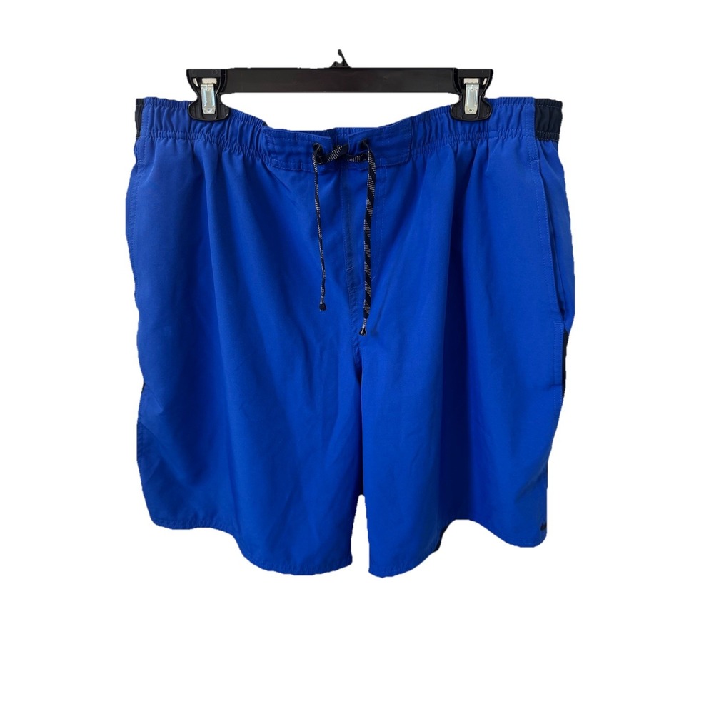 Nike Mens Repel Swimming Shorts Trunks Water Repellent Color Block Blue Size XXL